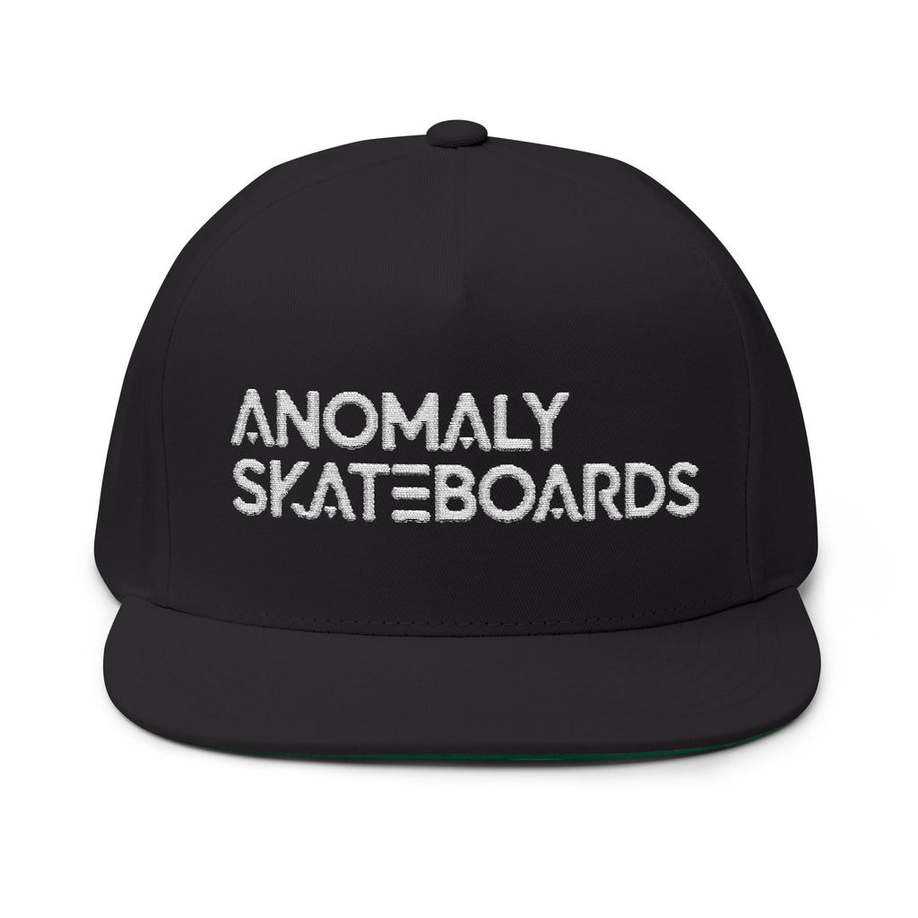 Anomaly Skateboards Embroidered Flat Bill Cap